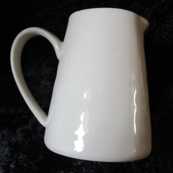 Vintage Creative Co-op Stoneware Ceramic Creamer with Hand-painted Bird and Twig - Picture 2 of 4